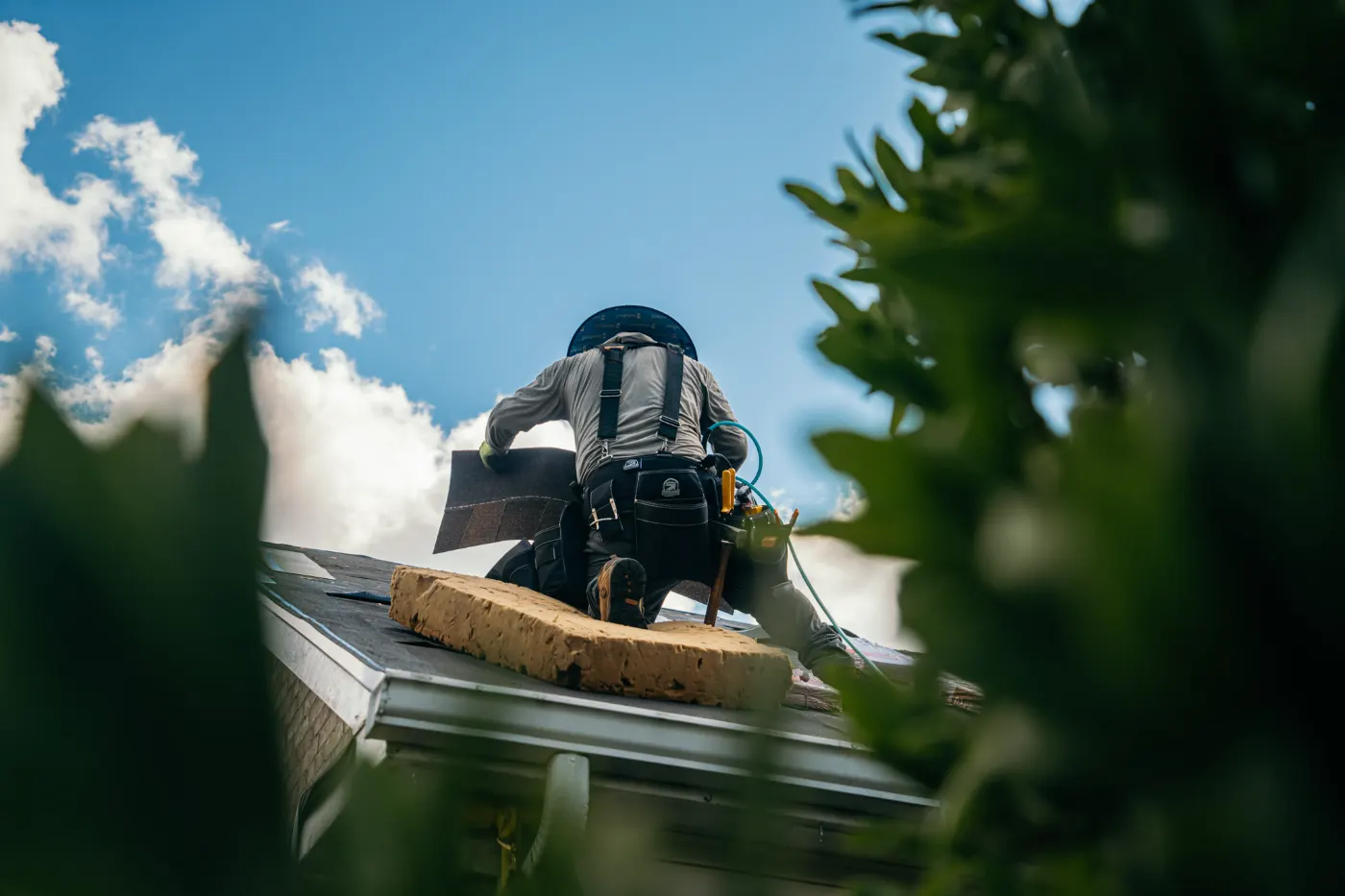 Roof inspection documented on a Ravenswood home